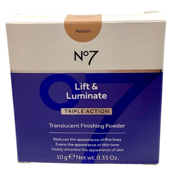 No. 7 Lift & Luminate Triple Action Translucent Finishing Powder, Medium - Picture 5 of 8
